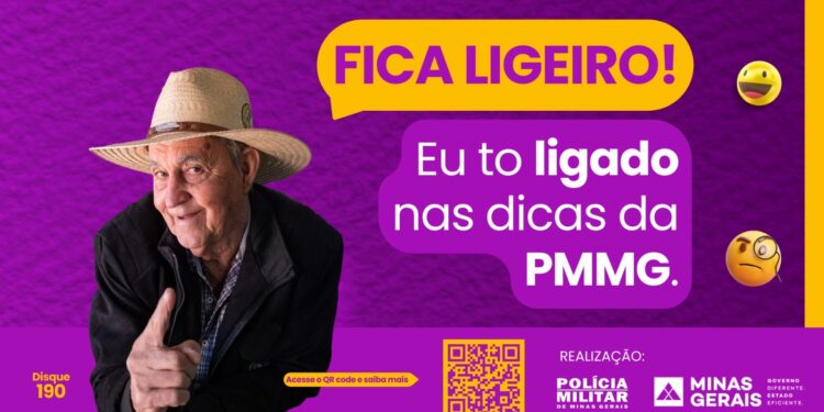 Influenciador “Seu Tião” é o rosto da nova campanha da PMMG contra golpes cibernéticos