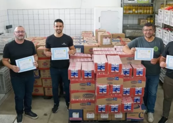 Banco de Alimentos de Formiga recebe doação de mais de 12 mil litros de leite