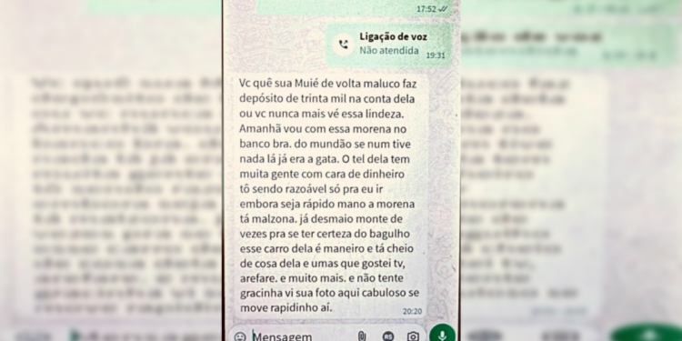 Mulher forja o próprio sequestro e pede R$ 30 mil a marido; veja