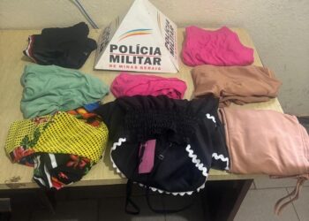 Polícia Militar de Córrego Fundo prende mulher suspeita de furtar lojas na área central da cidade