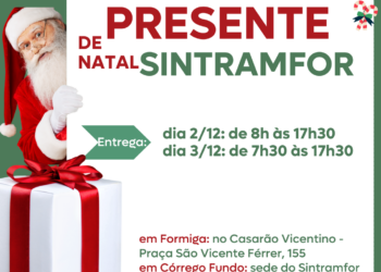 Sintramfor entregará mais de dois mil Presentes de Natal​