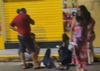 Colisão entre motos deixa um jovem ferido no Centro de Formiga