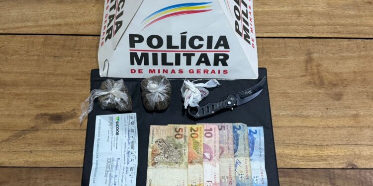 Polícia Militar prende dois por tráfico de drogas em Bambuí