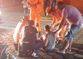 Formiga: ciclista fica ferido após colidir com cachorro na Avenida Abílio Machado