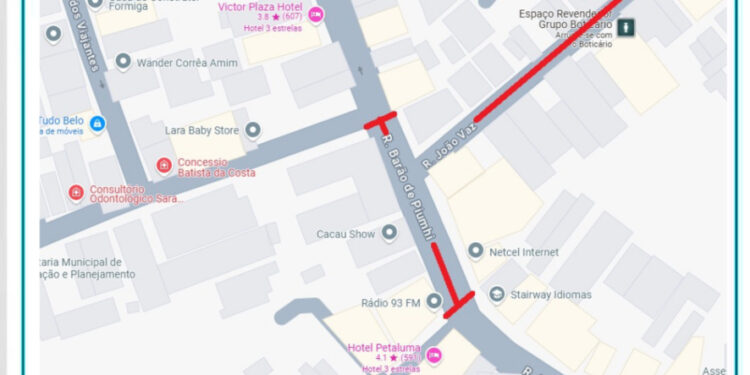 Ruas do Centro de Formiga serão interditadas para Cantata de Natal