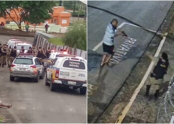 Homem é preso, foge do quartel com arma e atira contra policial em MG