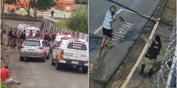 Homem é preso, foge do quartel com arma e atira contra policial em MG