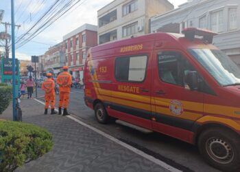 Corpo de Bombeiros instala ponto base estratégico na Praça Getúlio Vargas