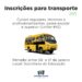 Córrego Fundo: inscrições para transporte escolar e bolsa de estudos começam em janeiro