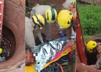 Idoso falta a missa, parentes sentem falta e descobrem que ele estava preso há 4 dias em cisterna