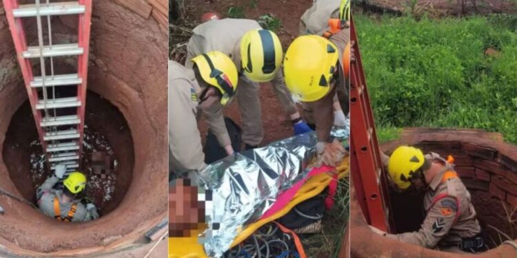 Idoso falta a missa, parentes sentem falta e descobrem que ele estava preso há 4 dias em cisterna