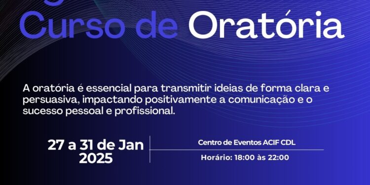 Treinamento de Oratória com Gilberto Vilela ocorre no final do mês na ACIF CDL