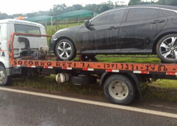 Caçada policial: suspeitos fogem após flagrante em veículo roubado próximo a Córrego Fundo