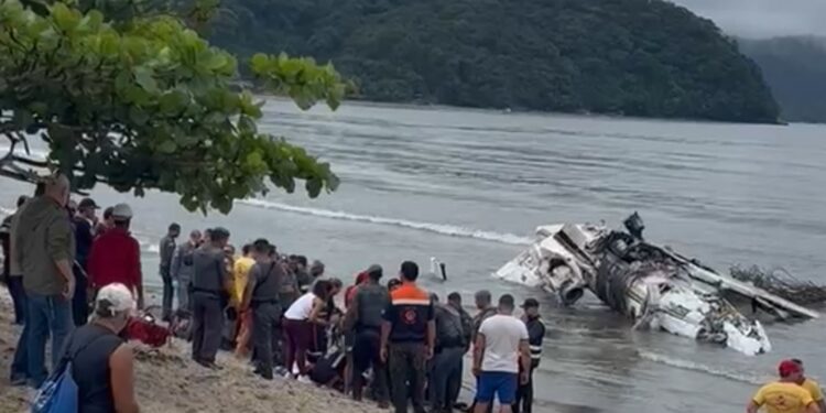 Formiguense presencia queda de avião em Ubatuba durante férias com a família
