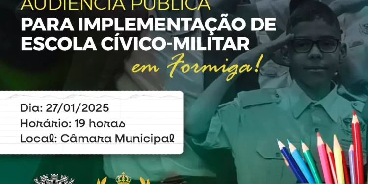 Audiência Pública discutirá implantação de Escola Cívico-Militar em Formiga
