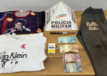 Bambuí: Polícia Militar prende em flagrante autor de roubo a comércio e recupera parte do material subtraído