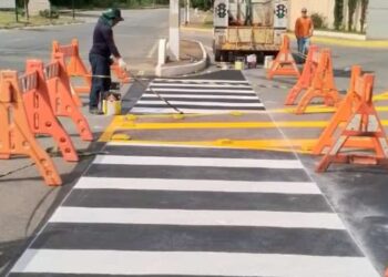 Formiga: Avenida Deputado João Pimenta da Veiga passa por revitalização da demarcação viária