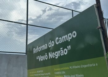 Reforma do “Campo Vovô Negrão”, em Córrego Fundo, chega à fase final