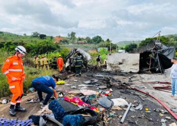 PCMG muda número de vítimas no acidente da BR-116; perícia do acidente terá uso de scanner 3D