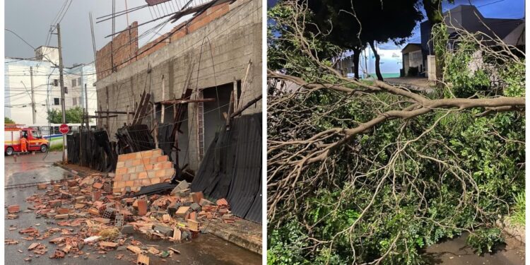 Temporal causa alagamentos em cidade de MG, que está em alerta para granizo e ventos de até 100 km/h