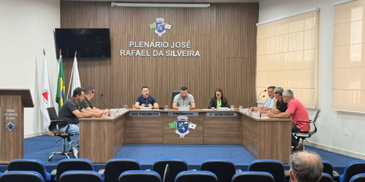 Câmara Municipal de Córrego Fundo realiza a 1ª Reunião Ordinária da 8ª Legislatura