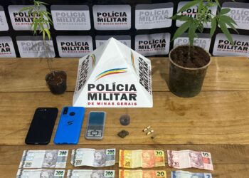 Jovem de 19 anos é preso por tráfico de drogas em Bambuí após denúncia anônima