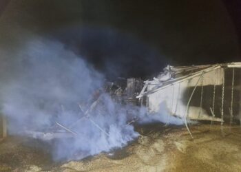 PMRv divulga informações sobre colisão entre caminhões que provocou incêndio en carga de café