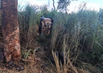 Motorista morre após capotar carro e sair da pista na BR-354