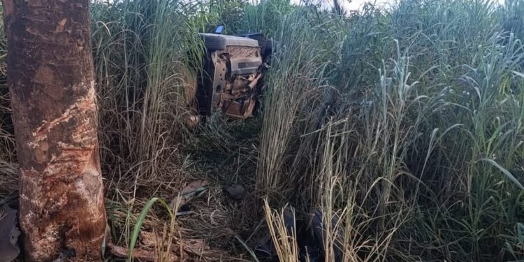 Motorista morre após capotar carro e sair da pista na BR-354