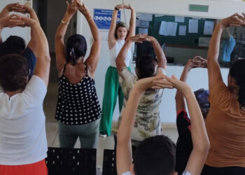 Estilo de vida saudável é tema de atividade na UAPS Cristino Antônio de Faria, em Córrego Fundo