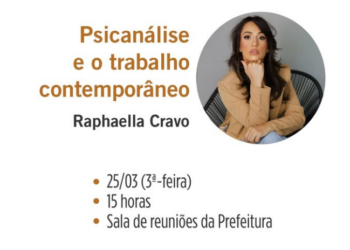 Prefeitura de Córrego Fundo realizará palestra com tema “Psicanálise e o Trabalho Contemporâneo”