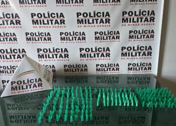 PM apreende menor e dezenas de pinos de cocaína em Iguatama