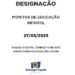 Secretaria de Educação de Córrego Fundo realizará designação para Monitor de Educação Infantil
