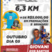 Corrida celebra 10 anos do 63º BPM em Formiga e contará com a presença do atleta Giovani dos Santos