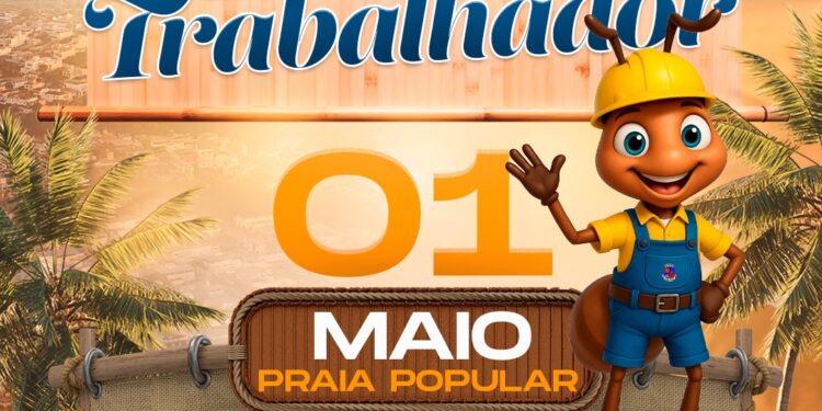 Formiga celebra o Dia do Trabalhador com programação especial na Praia Popular