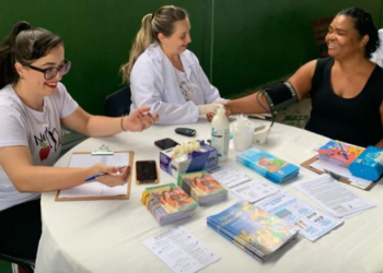 Ação de saúde leva orientações e cuidados preventivos à Escola Municipal Rafael José Alves, em Córrego Fundo