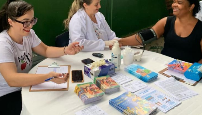 Ação de saúde leva orientações e cuidados preventivos à Escola Municipal Rafael José Alves, em Córrego Fundo