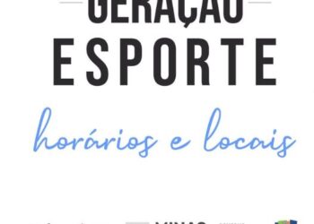 Programa ‘Geração Esporte’ de Córrego Fundo inicia atividades na próxima segunda-feira 