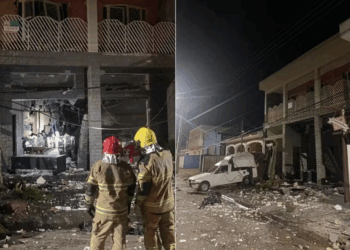 Explosão em padaria após vazamento de gás danifica imóveis e veículos em Minas Gerais