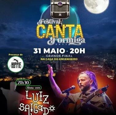 Final do festival ‘Canta Formiga 2025’ acontece neste sábado