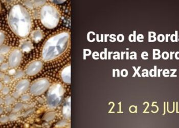 Curso de Bordado, Pedraria e Bordado no Xadrez será realizado na Biblioteca Municipal de Córrego Fundo