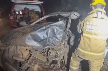 Acidente entre dois carros deixa um morto e dois feridos na MGC-369