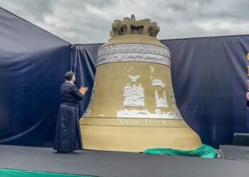 Maior sino do mundo em atividade, Vox Patris passa por Formiga nesta segunda-feira