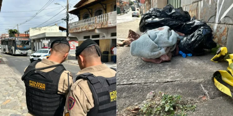 Câmeras flagram abandono de recém-nascido em rua de BH