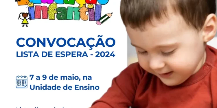 Prefeitura de Formiga convoca crianças da lista de espera da Educação Infantil 2024