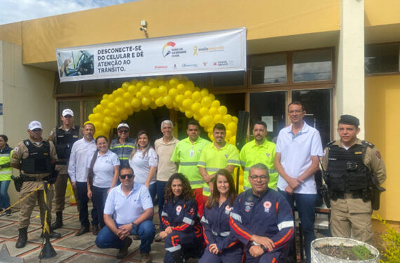 PMMG participa do lançamento da campanha Maio Amarelo 2025 promovida pelo DER-MG