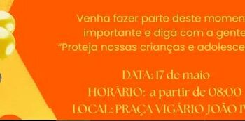 Córrego Fundo promoverá evento em defesa das crianças e adolescentes