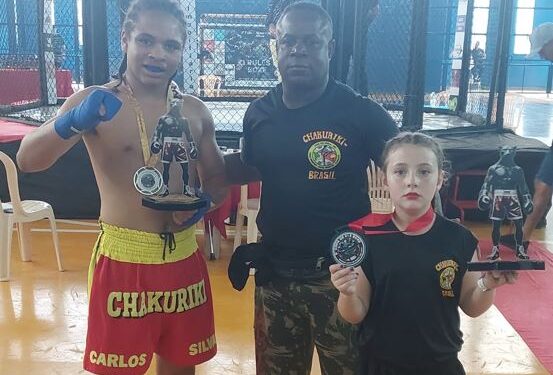 Atletas mirins da Gelo Team Chakuriki se destacam em campeonato de kickboxing em Morada Nova