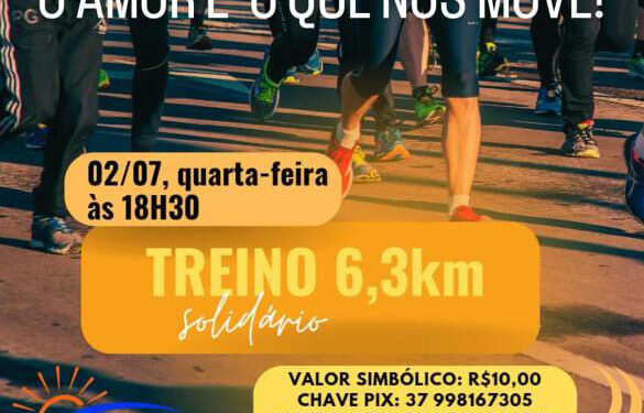 Treino solidário de 6,3 km será realizado em Formiga para ajudar Anselmo Arantes no tratamento contra câncer