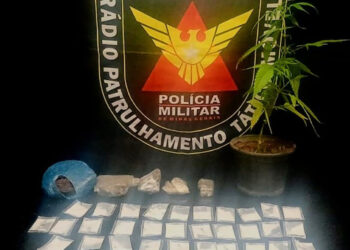 PM apreende grande quantidade de drogas e prende suspeito no Geraldo Veloso